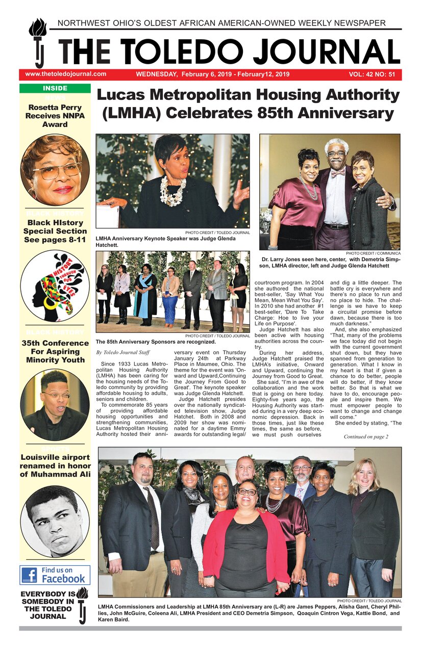The Toledo Journal February 6, 2019 Front Page