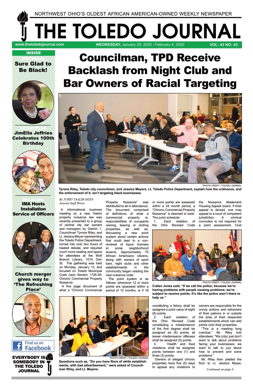 The Toledo Journal January 29, 2020