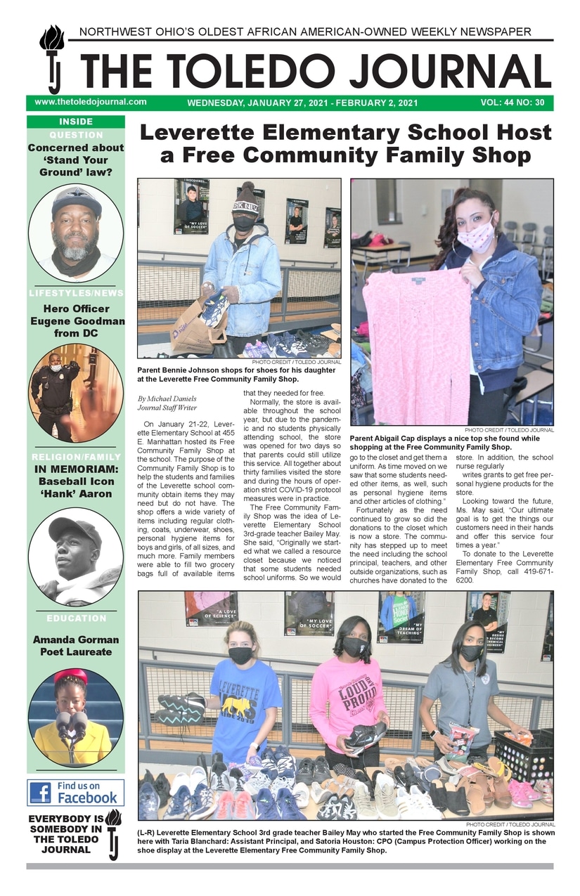 The Toledo Journal January 27, 2021 Front Page